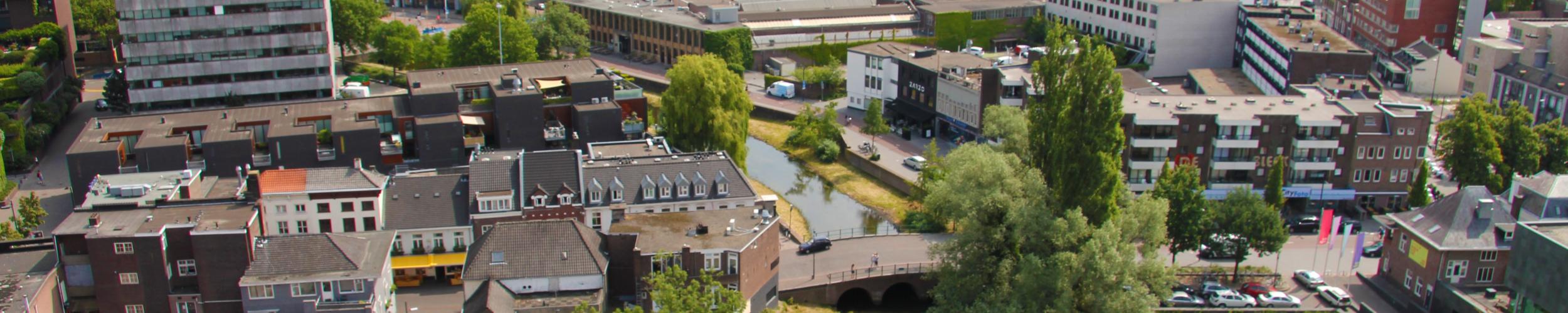 Foto van uit de lucht genomen van Eindhoven