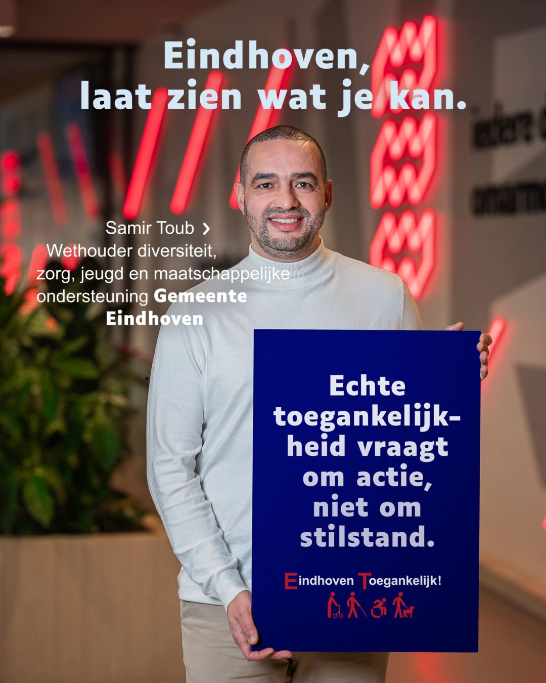Portret van wethouder Samir Toub